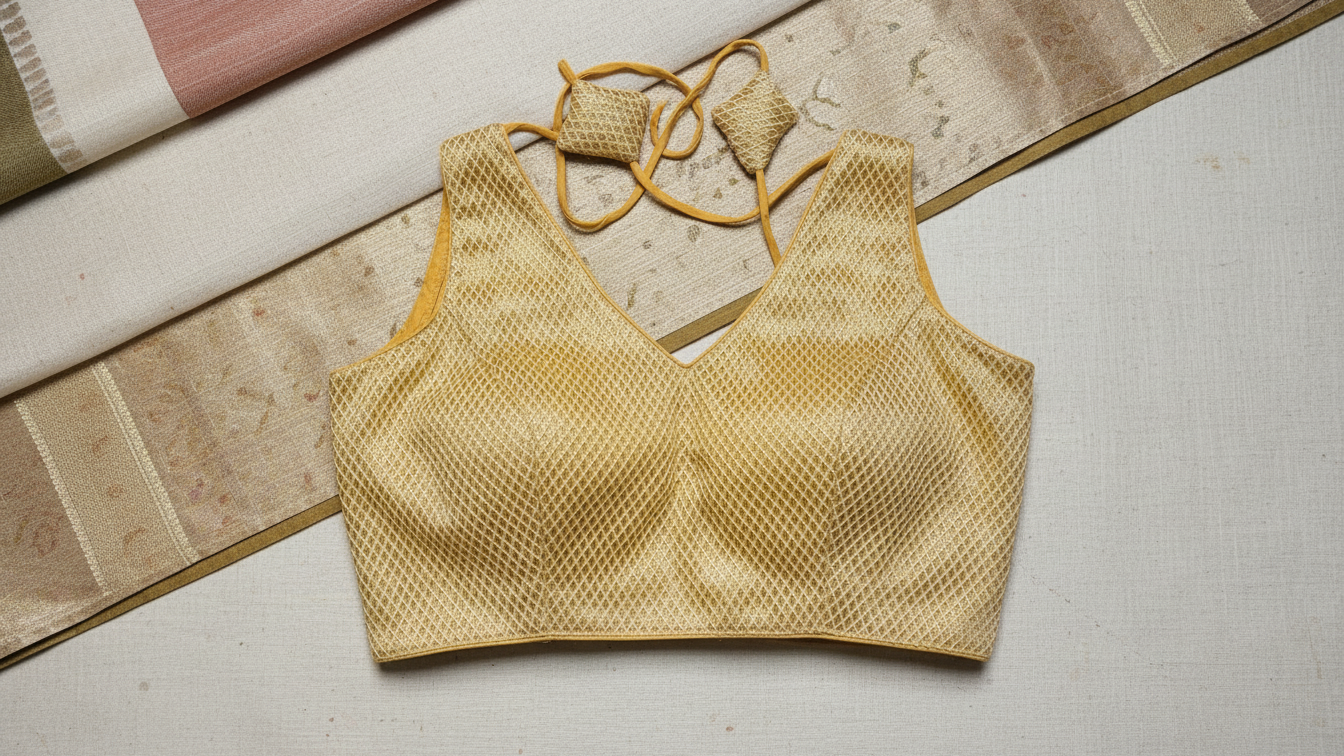 Chandrika Royale Blouse - Gold