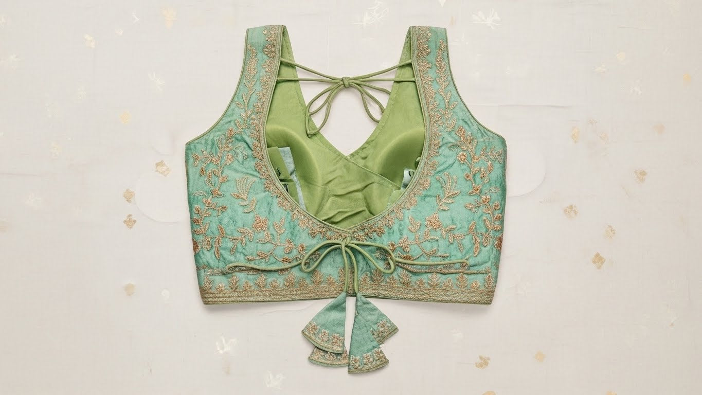 Anika Shahi Blouse - Seafoam Green