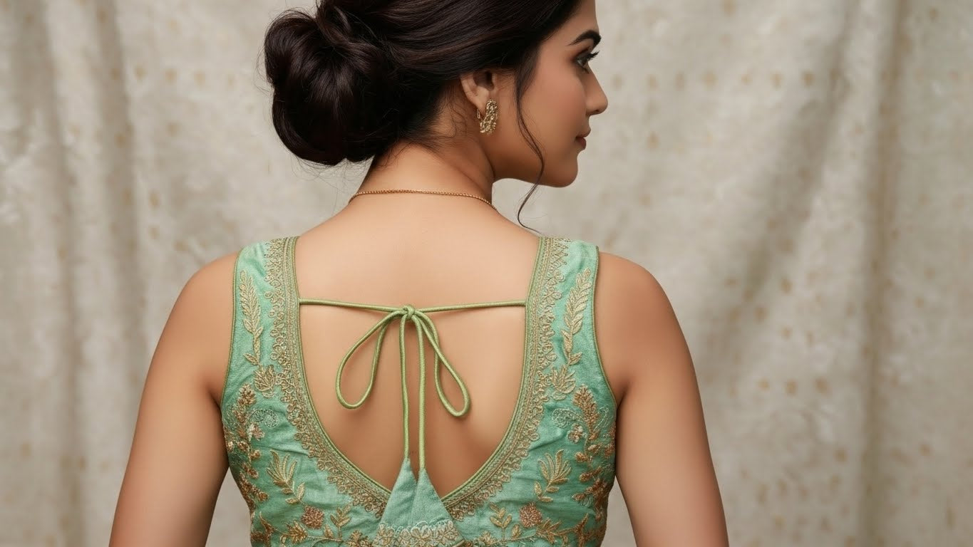 Anika Shahi Blouse - Seafoam Green