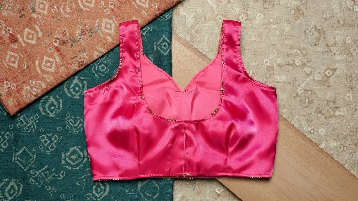 Prakriti Weave Blouse - Magenta