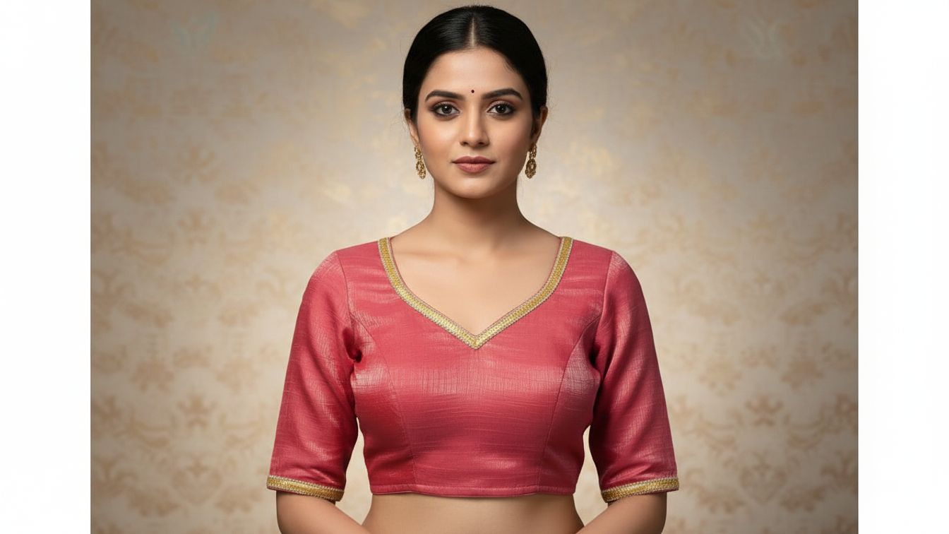 Eesha Silk Blouse - Pink