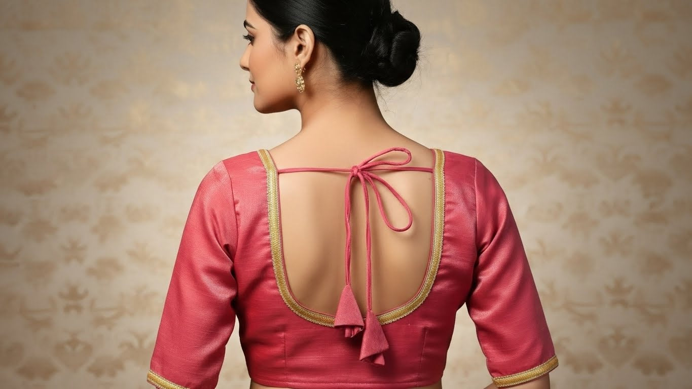 Eesha Silk Blouse - Pink
