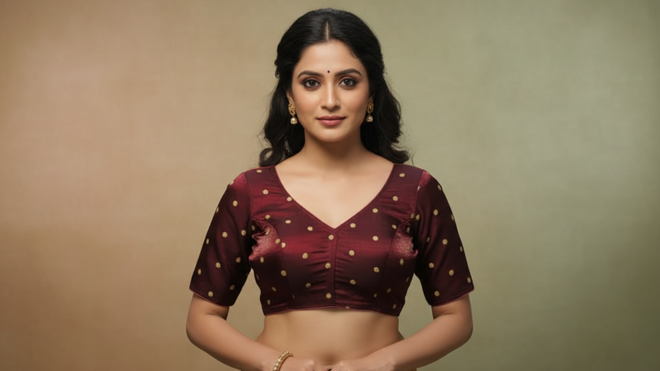 Rajya Rekha Blouse - Brown