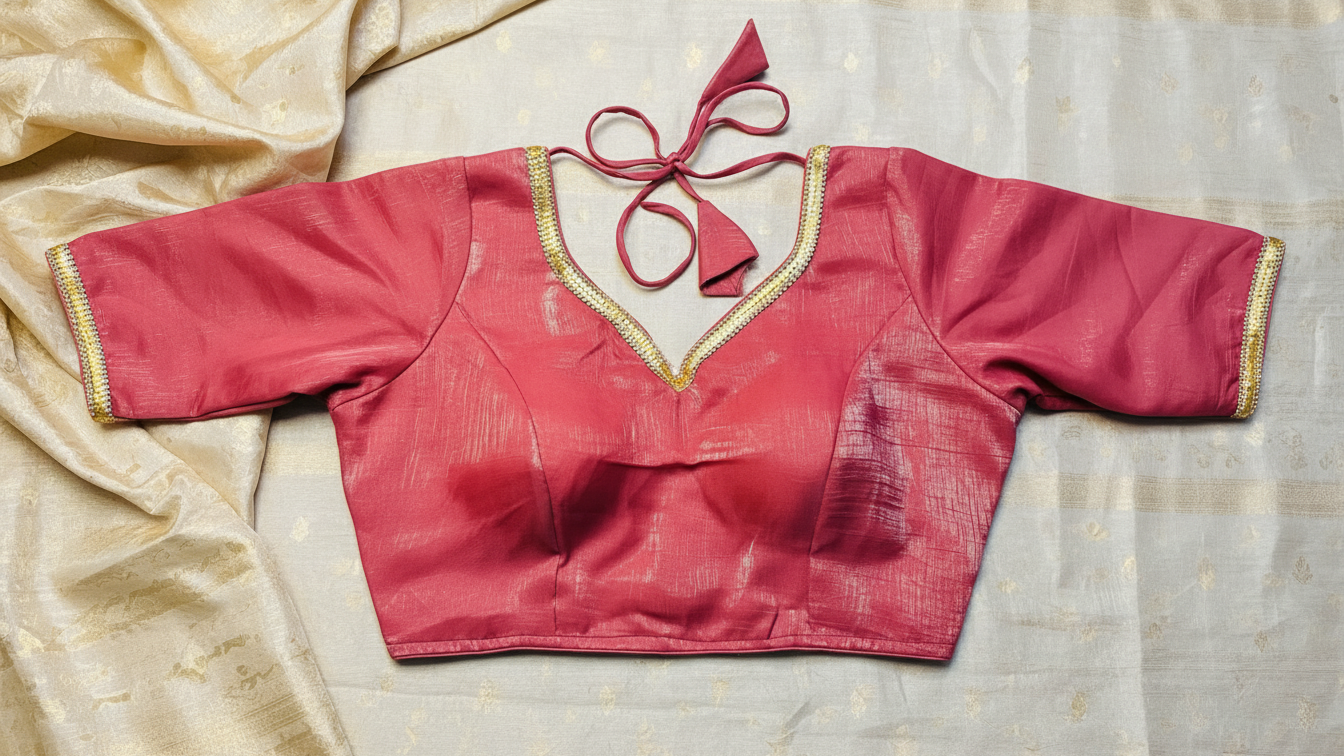 Eesha Silk Blouse - Pink