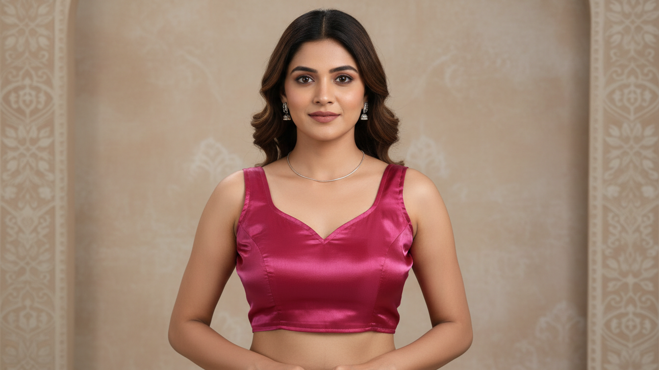 Prakriti Weave Blouse - Magenta