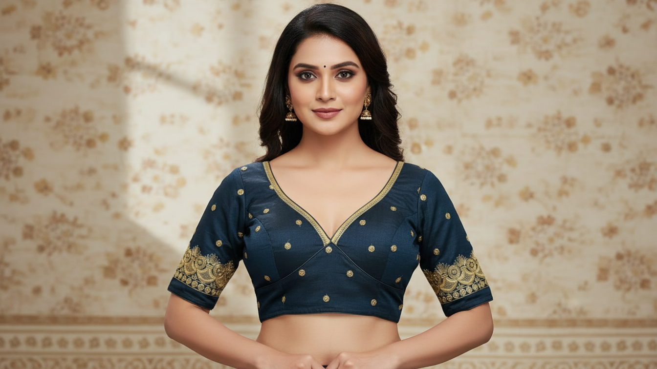 Anvika Silk Blouse - Teal