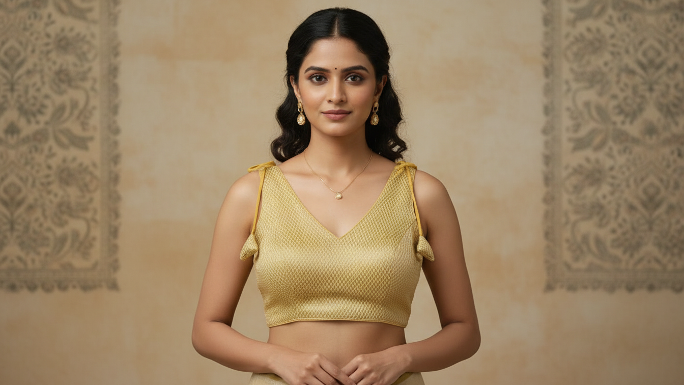 Chandrika Royale Blouse - Gold