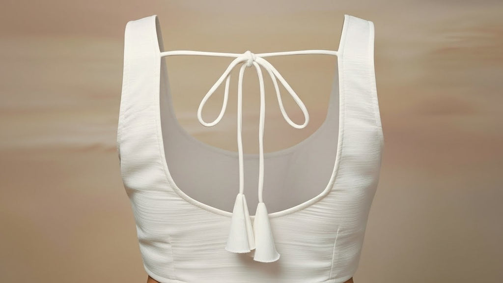 Aabha Silk Blouse - Ivory