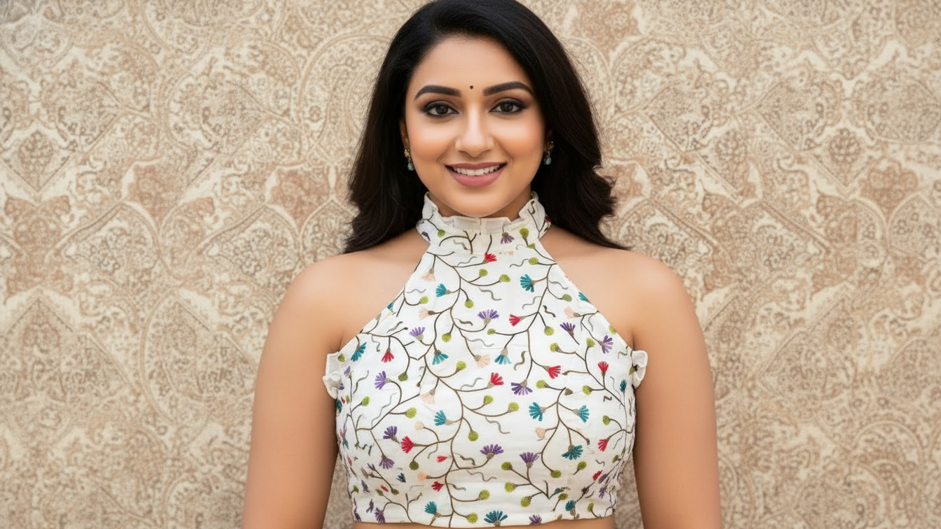 Vanya Bloom Embroidered Blouse