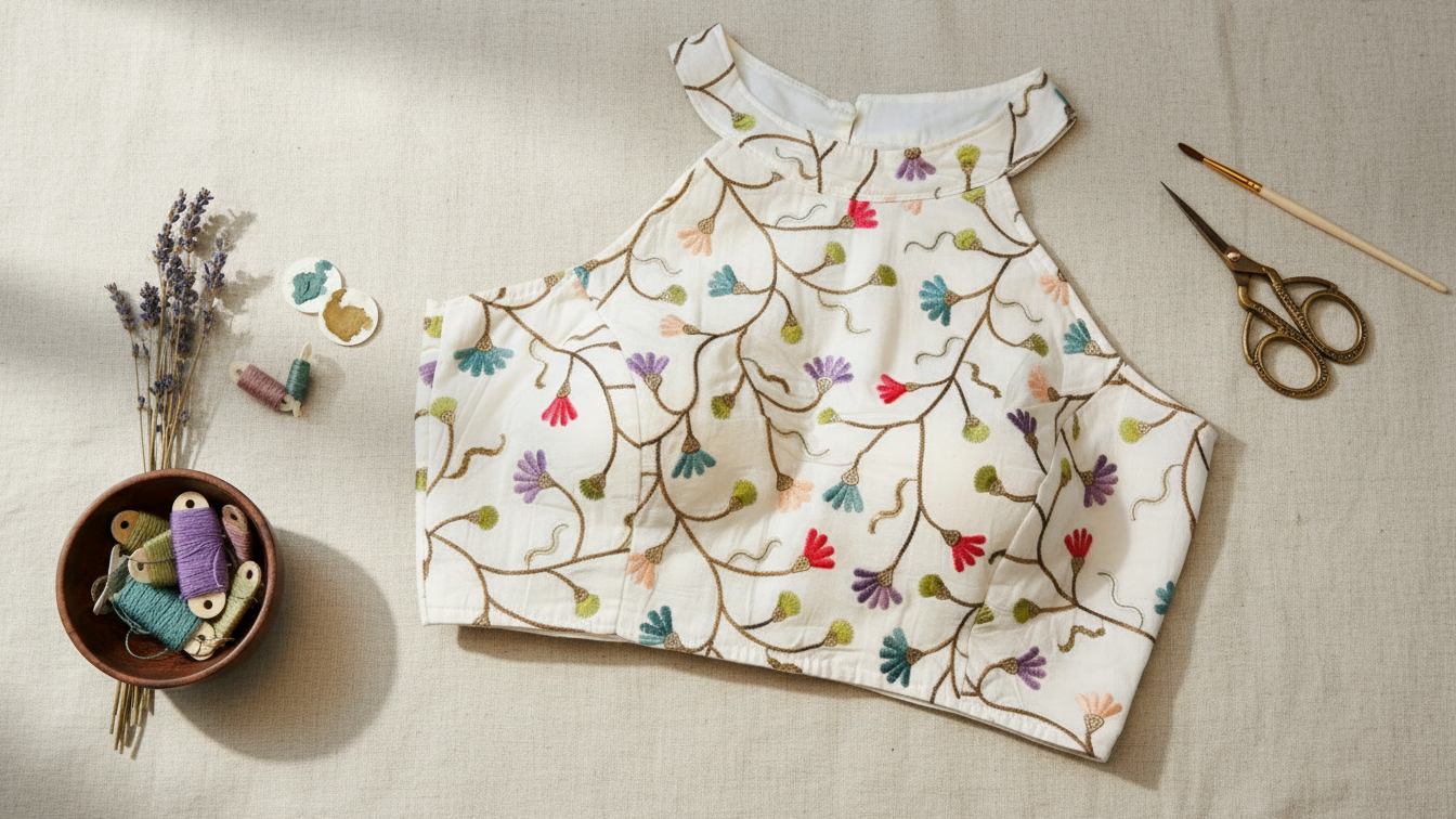 Vanya Bloom Embroidered Blouse